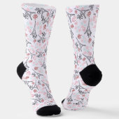 Torre Eiffel con corazones Socken (Gewinkelt)