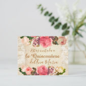 Torre Eiffel elegante beklagenswert de la Quincean Einladung (Stehend Vorderseite)