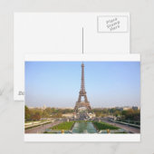 Torre Eiffel Postkarte (Vorne/Hinten)