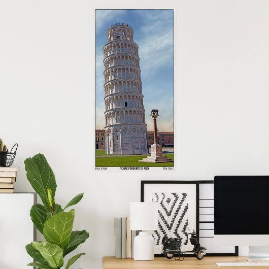 Torre Pendente di Pisa Poster (Heimbüro)