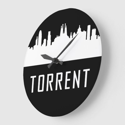 Torrent | Städte Spaniens Große Wanduhr (Winkel)