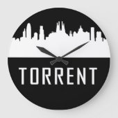 Torrent | Städte Spaniens Große Wanduhr (Vorderseite)