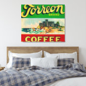 Torreon Coffee Label Leinwanddruck (Insitu (Schlafzimmer))