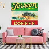 Torreon Coffee Label Leinwanddruck (Insitu (Wohnzimmer))