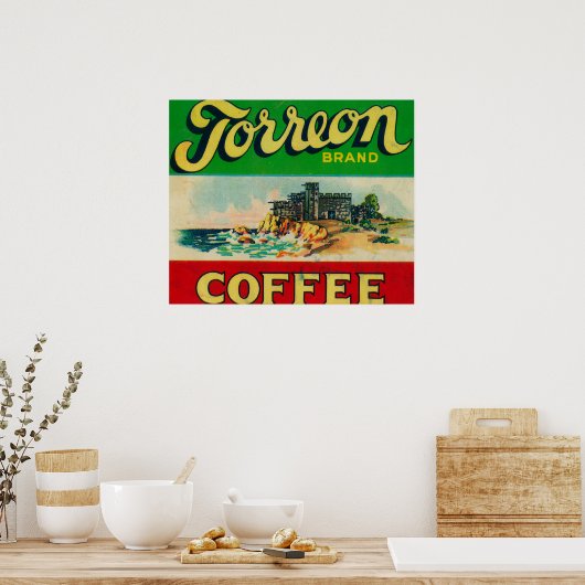 Torreon Coffee Label Poster (Küche)
