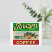 Torreon Coffee Label Postkarte (Stehend Vorderseite)