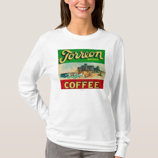 Torreon Kaffee-Aufkleber T-Shirt (Vorderseite)