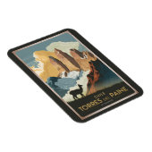 Torres del Paine Chile Illustration Travel Art Magnet (Rechte Seite)