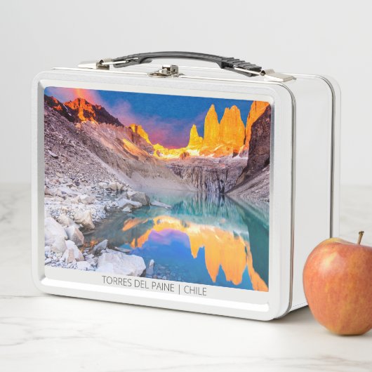 Torres del Paine, Chile Metall Brotdose (Beispiel)