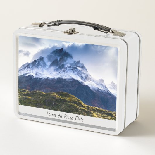 Torres del Paine Metall Brotdose (Vorderseite)