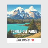 Torres Del Paine Nationalpark Chile Aufkleber (Blatt)