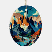 Torres del Paine Nationalpark Chile Keramik Ornament (Rechts)