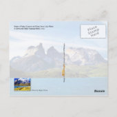 Torres del Paine Nationalpark, Chile Postkarte (Rückseite)