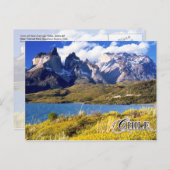 Torres del Paine Nationalpark, Chile Postkarte (Vorne/Hinten)