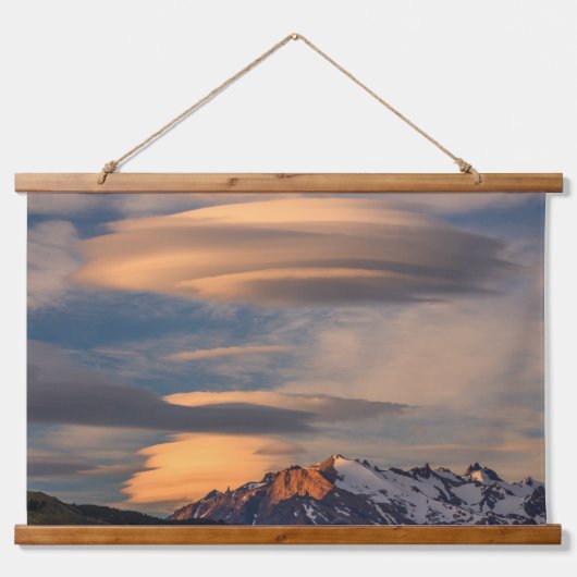 Torres del Paine Nationalpark, Chile Wandteppich Mit Holzrahmen (Vorne)