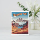 Torres del Paine Nationalpark Chilea Postkarte (Stehend Vorderseite)