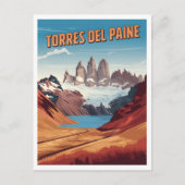 Torres del Paine Nationalpark Chilea Postkarte (Vorderseite)