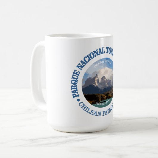 Torres del Paine Nationalpark Kaffeetasse (Vorderseite Links)