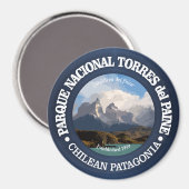 Torres del Paine Nationalpark Magnet (Vorderseite/Rückseite)