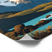 Torres Del Paine Nationalpark Reisende Poster (Ecke)