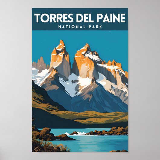 Torres Del Paine Nationalpark Reisende Poster (Vorne)