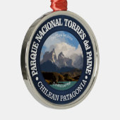 Torres del Paine Nationalpark Silbernes Ornament (Rechts)