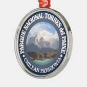 Torres del Paine Nationalpark Silbernes Ornament (Links)