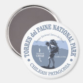 Torres del Paine NP Magnet (Vorderseite/Rückseite)