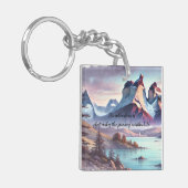 Torres del Paine Park, Chile & Quote Schlüsselanhänger (Vorderseite links)