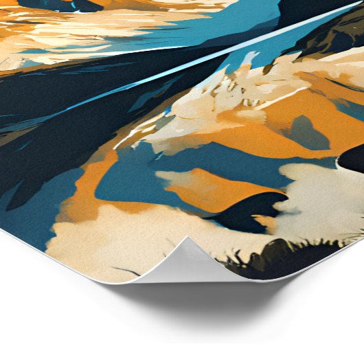 Torres Del Paine Poster (Ecke)