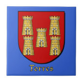 Torres Family Shield Fliese (Vorderseite)