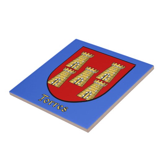 Torres Family Shield Fliese (Seite)