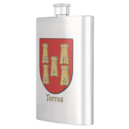Torres Heraldic Shield Flachmann (Links)