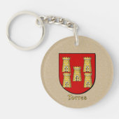 Torres Historischer Schild und mexikanische Flagge Schlüsselanhänger (Vorderseite)