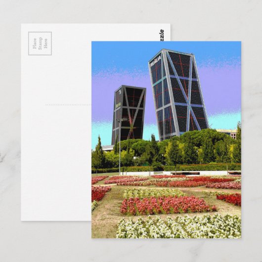 Torres Kio de Madrid Postkarte (Vorne/Hinten)