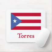 Torres Puertorikaner-Flagge Mousepad (Mit Mouse)