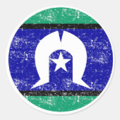 Torres Strait Islanders, Australien Runder Aufkleber (Vorderseite)