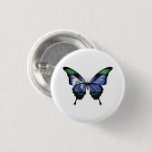 Torres Strait Islands Frack Butterfly Flag Button (Vorne & Hinten)