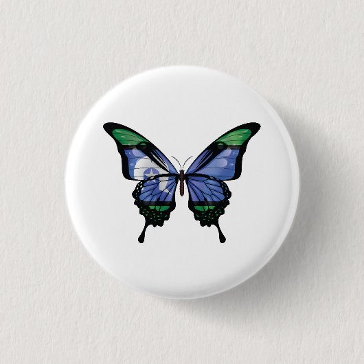 Torres Strait Islands Frack Butterfly Flag Button (Vorderseite)