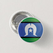 Torres Strait Islands Round-Icon-Flagge Button (Vorne & Hinten)