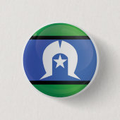 Torres Strait Islands Round-Icon-Flagge Button (Vorderseite)