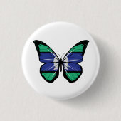 Torres Strait Islands Schmetterlingsflagge Button (Vorderseite)