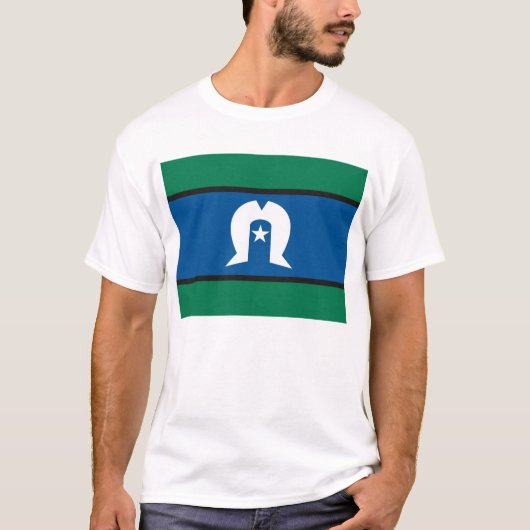 Torres Straße-Insel-Flaggen-T - Shirt (Vorderseite)