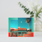 Torrevieja, Alicante in Orange und Turqoise Postkarte (Stehend Vorderseite)