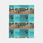 Torrevieja in Orange und Turqoise Fleecedecke (Vorderseite)