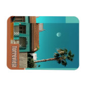Torrevieja in Orange und Turqoise Magnet (Horizontal)