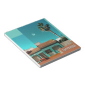 Torrevieja in Orange und Turqoise Notizblock (angewinkelt)