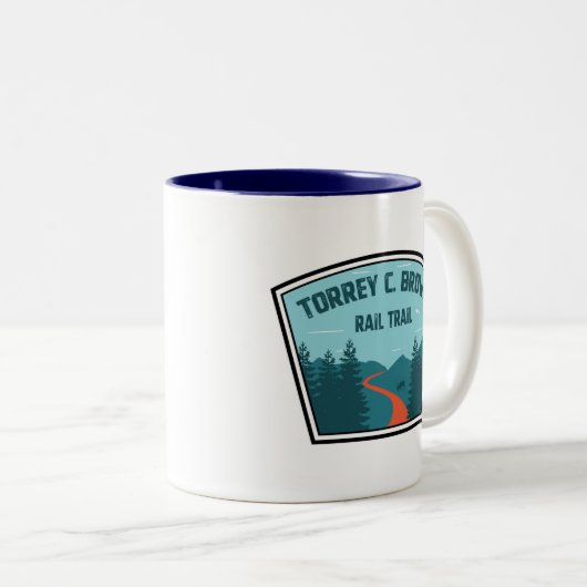 Torrey C. Brown Rail Trail Maryland Zweifarbige Tasse (VorderseiteRechts)