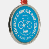 Torrey C Brown Rail Trail (Radfahren) Ornament Aus Metall (Rechts)