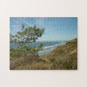 Torrey-Kiefer und kalifornische Küstenlandschaft Puzzle